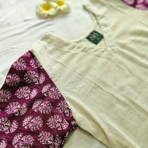 Breathe Easy in Style – Pure Cotton Handmade Kurthi Dark Navy Blue