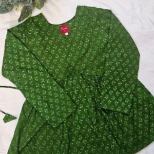 Green Envy Peplum Top