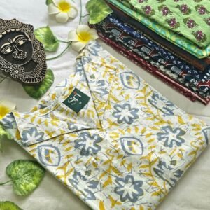 Women’s Cotton Kurti – Soft Floral Print