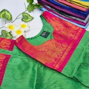 Raw silk kurti