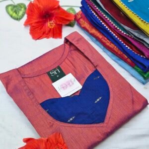 Raw silk kurti