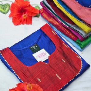 Raw silk kurti