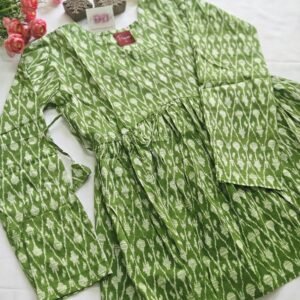 Emerald GREEN Design Peplum Top