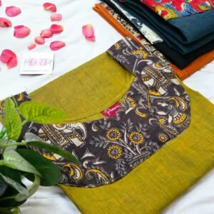 Green Harmony Elephant Print Kurti