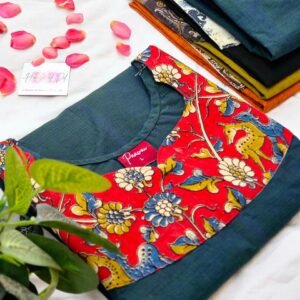 Elegant Kalamkari Floral Kurti