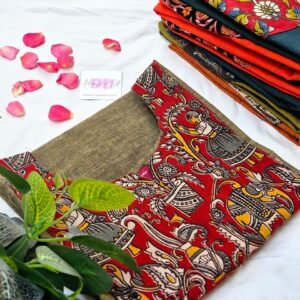 "Rustic Elegance Kalamkari Cotton Kurti"