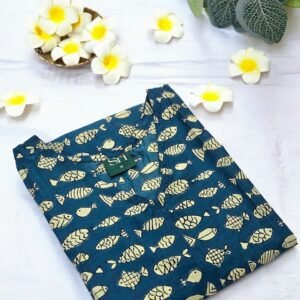 “Marine Breeze V-Neck Kurti”