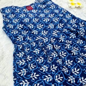 Sky Blue Frilled Peplum Top