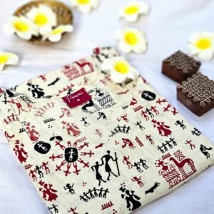 'Ivory Warli Elegance Kurti.